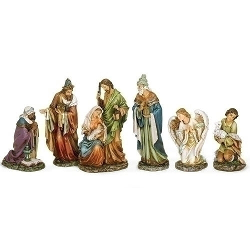 16"H 6PC NATIVITY SET W/HOLY