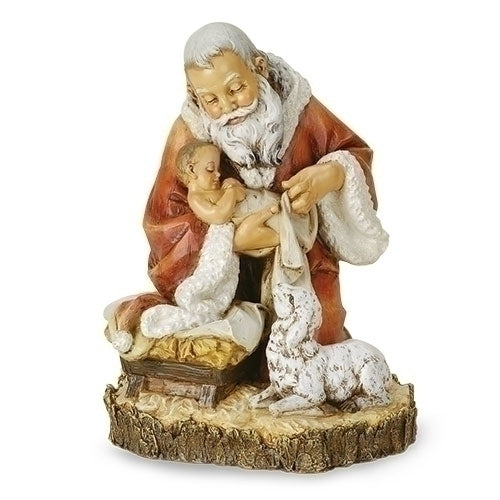 11.5"H KNEELING SANTA FIGURE
