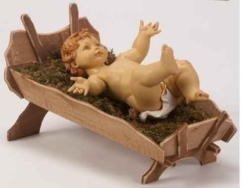 20"H NATURAL WOOD MANGER