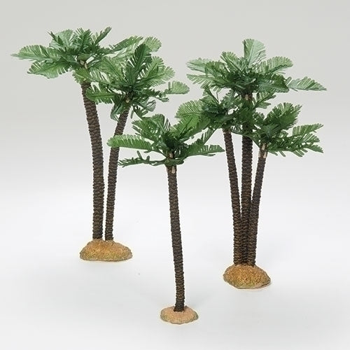 9"H-12"H 3 PC SET PALM TREE
