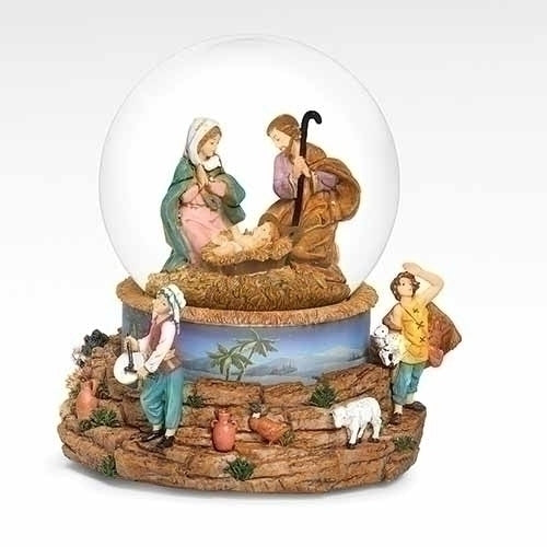 6.75"H MUS NATIVITY 120MM DOME