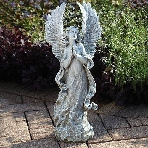 21"H PRAYING ANGEL W/UPSWEPT