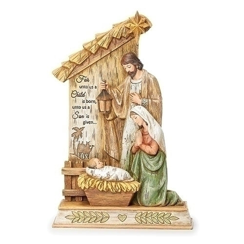 10.25"H HOLY FAMILY UNDER STAR