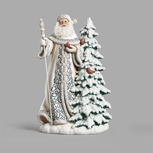 19.2"H SANTA WHITE CLOAK W/