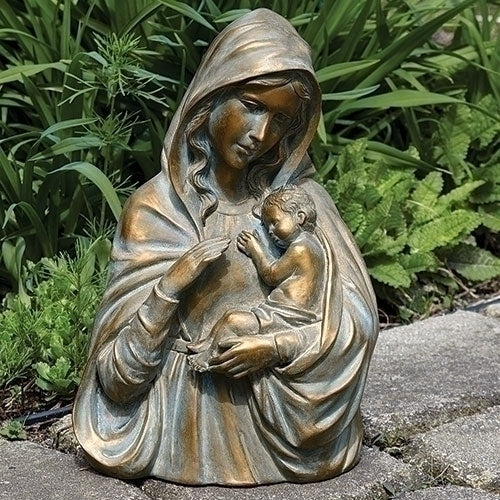 14.25"H BRONZE MADONNA