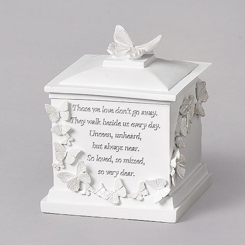 7"H BUTTERFLY MEMORIAL BOX