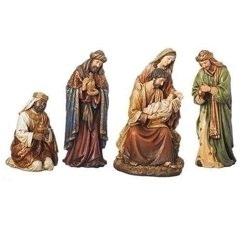 16"H 4PC ST TEXTURED NATIVITY