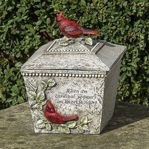 8.25"H CARDINAL MEMORIAL BOX