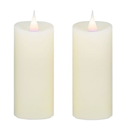 4.5"H X 2"D 2 PC IVORY VOTIVES