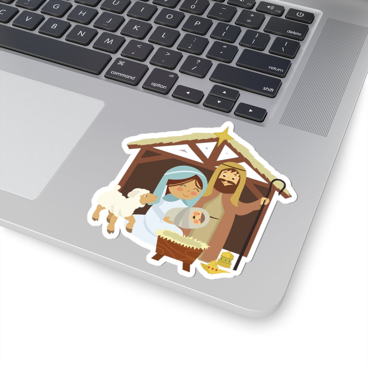 Nativity Scene Kiss-Cut Stickers | Baby Jesus Mary Joseph Manger Christmas