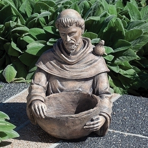 19"H SAINT FRANCIS BIRD BATH