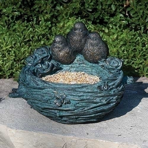 8.5"H BIRD'S NEST BIRD FEEDER