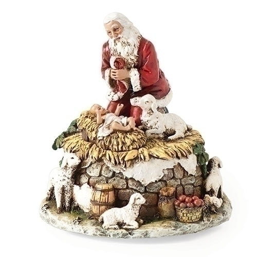 MUS 5.75"KNEELING SANTA FIGURE