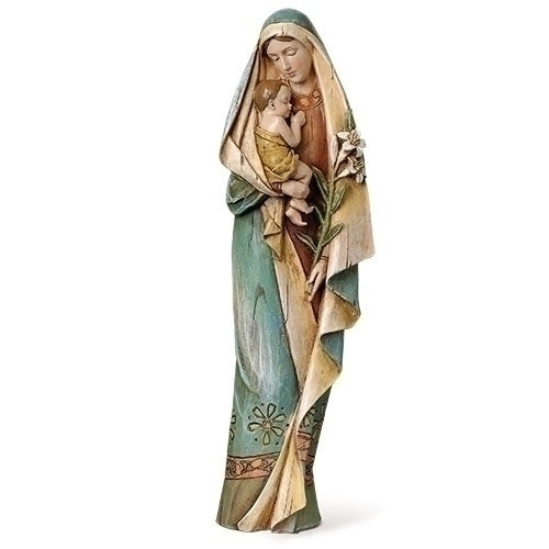 12.5"H MADONNA & CHILD W/LILY