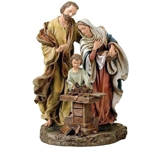 9.5"H HOLY FAMILY IN CARPENTER