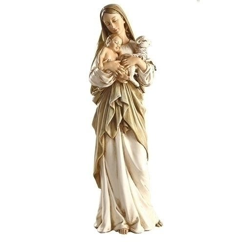 12"H MADONNA & CHILD W/LAMB