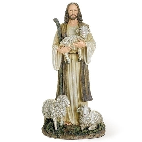 12"H GOOD SHEPHERD FIGURE