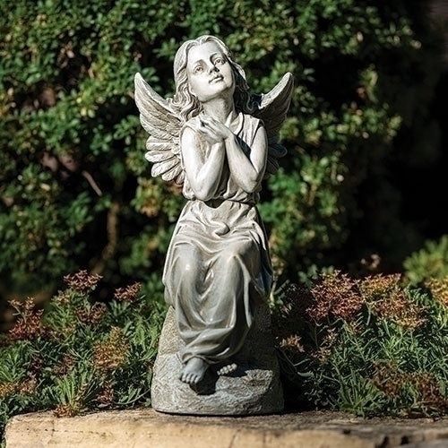 16"H SITTING ANGEL GARDEN