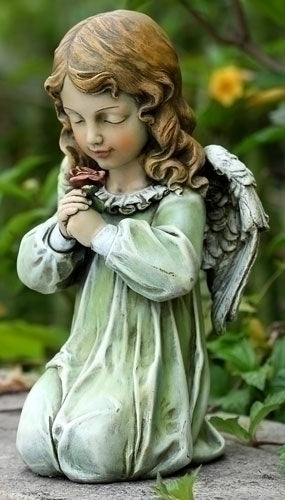 12"H KNEELING ANGEL GARDEN