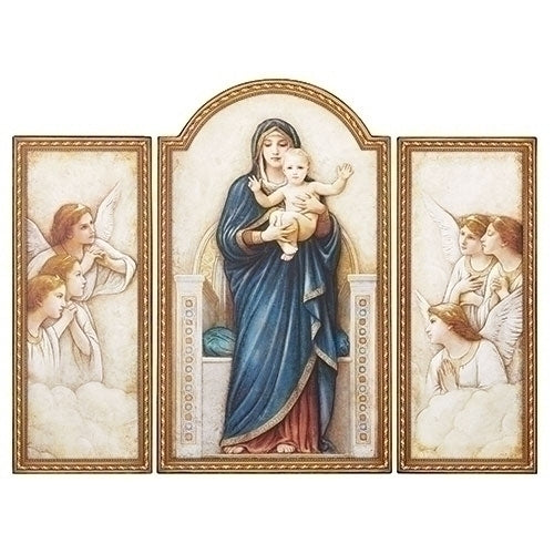 20"H VIRGIN MARY TRIPTYCH