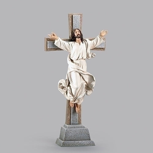 15"H RISEN CHRIST CRUCIFIX