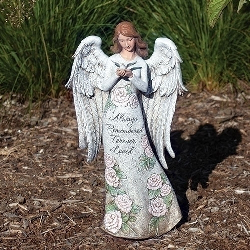 13.25"H MEMORIAL ANGEL W/DOVE