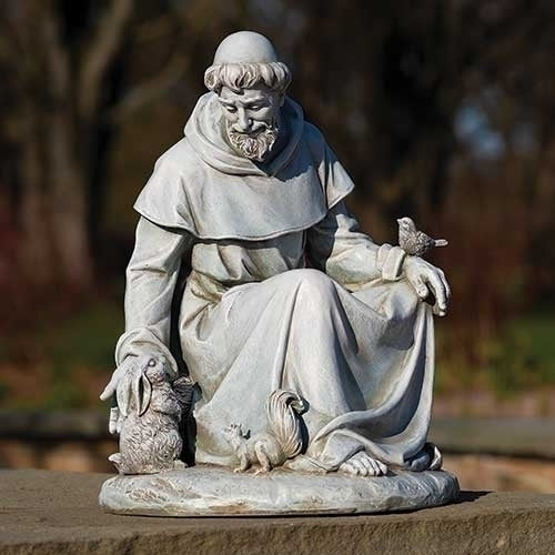 16.75"H ST FRANCIS STATUE