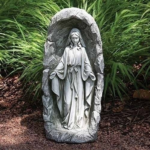 18.5"H LED SOLAR OUR LADY OF