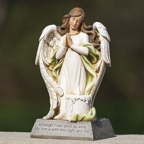 12"H LED SOLAR ANGEL MEMORIAL