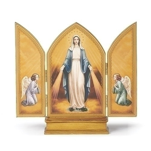 10"H LADY OF GRACE TRIPTYCH