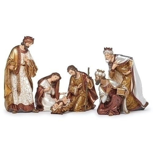 18"H 6PC SET NATIVITY MIXED