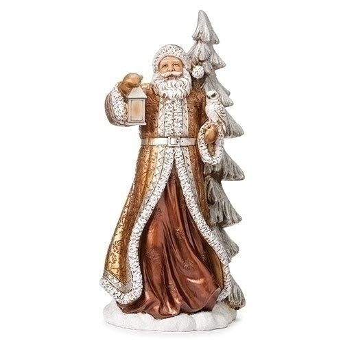 15"H SANTA HOLDING LANTERN