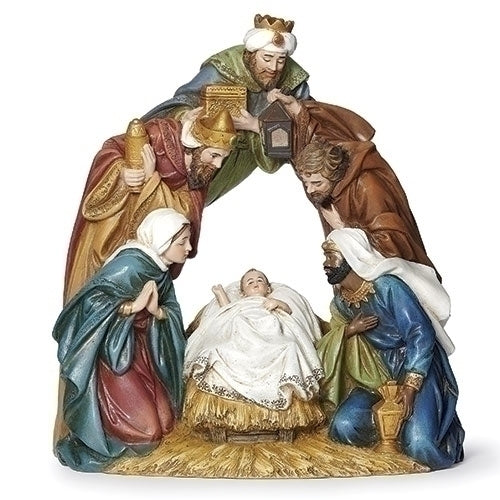 9"H LIGHTED ARCH NATIVITY