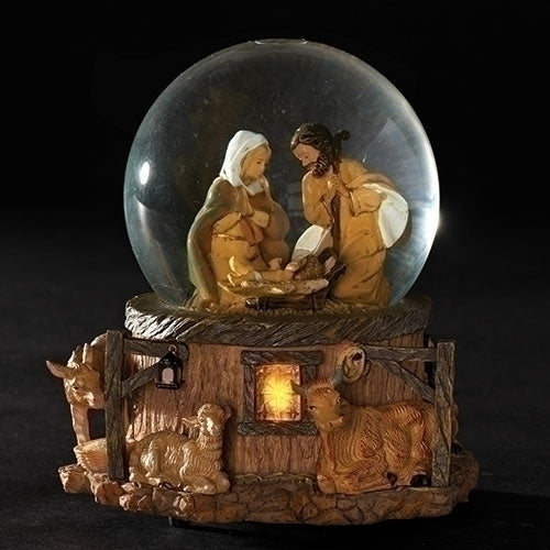 5.7"H MUSICAL LED HOLY FAMILY