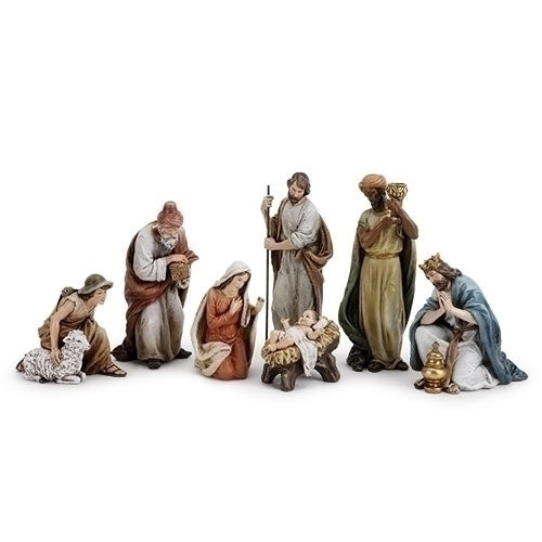 9.5"7PC ST NATIVITY W/SHEPHERD