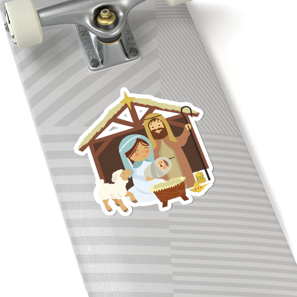 Nativity Scene Kiss-Cut Stickers | Baby Jesus Mary Joseph Manger Christmas